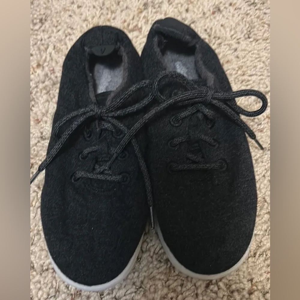Allbirds Wool Runners Black White Women US 10 Merino‎ Sneakers WR W10